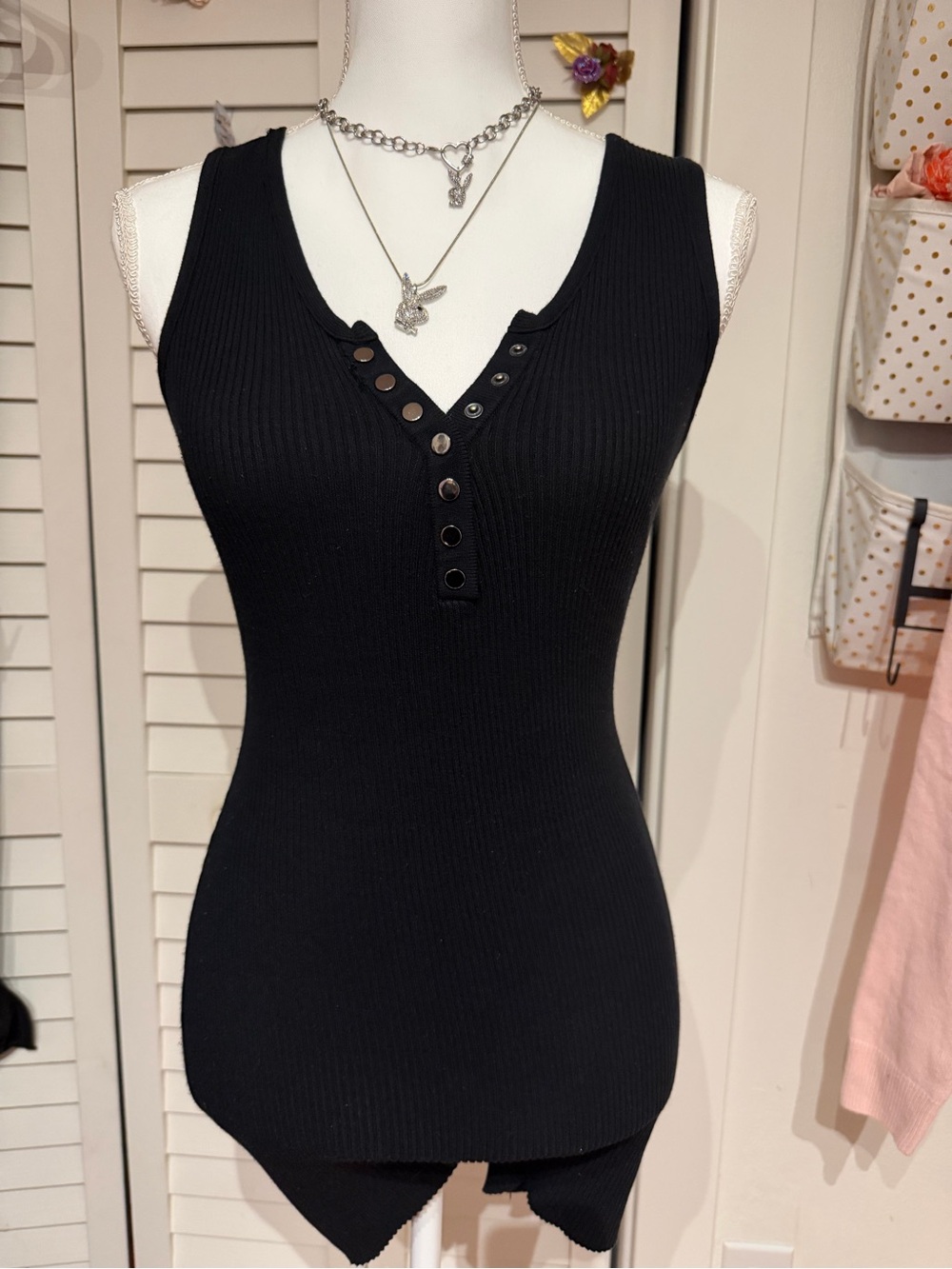Black Stretchy Romper Size Medium